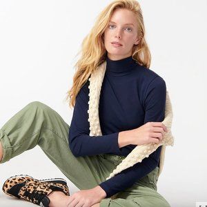 NWT J.Crew Tissue Turtleneck in Navy